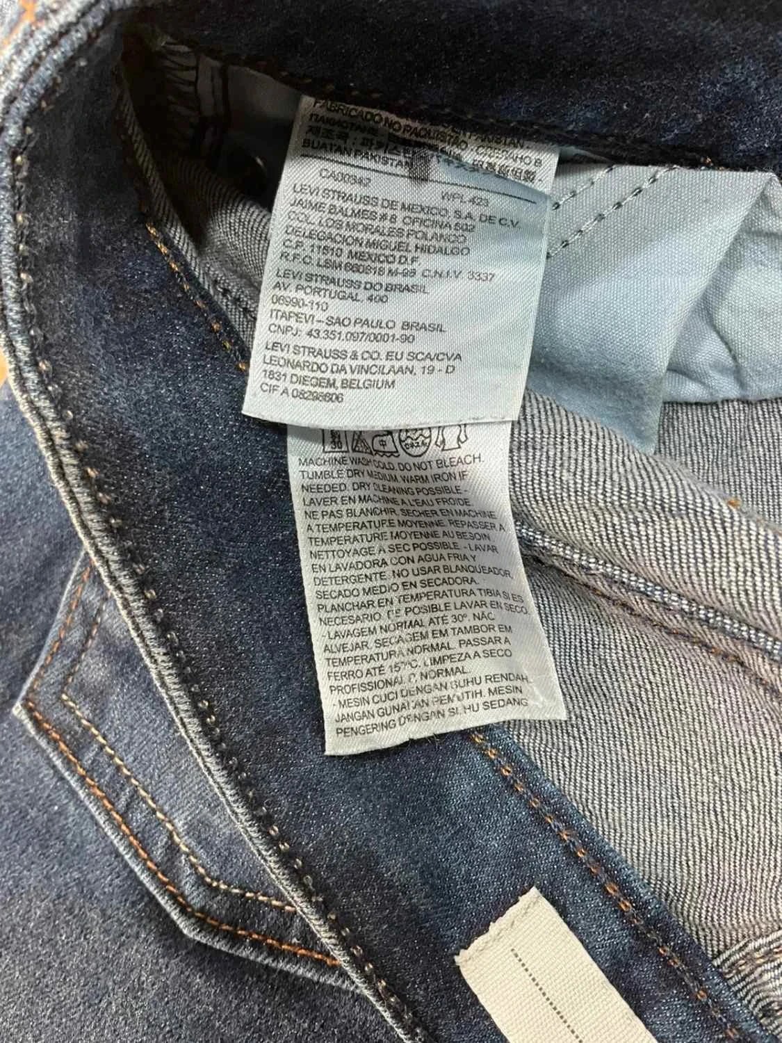 Short Levi's 4 - W27 femme 99% Coton Bleu foncé Slv007 – photo 9